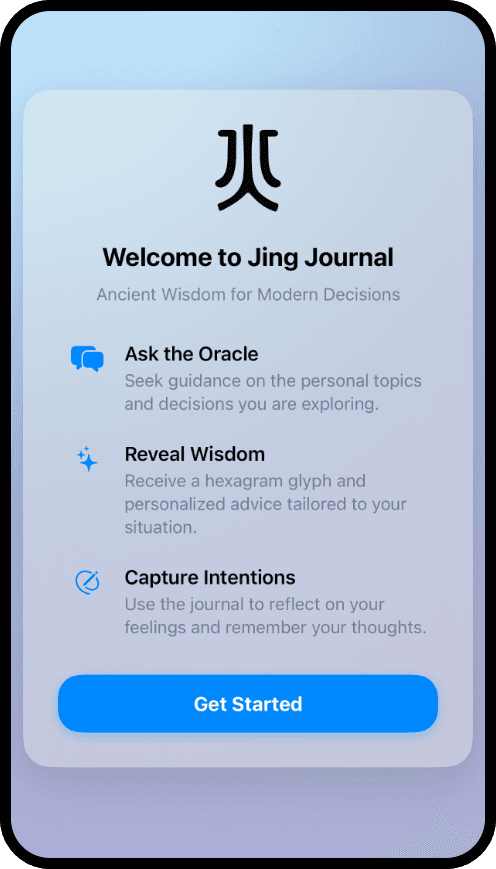 Jing Journal iOS app screen shot