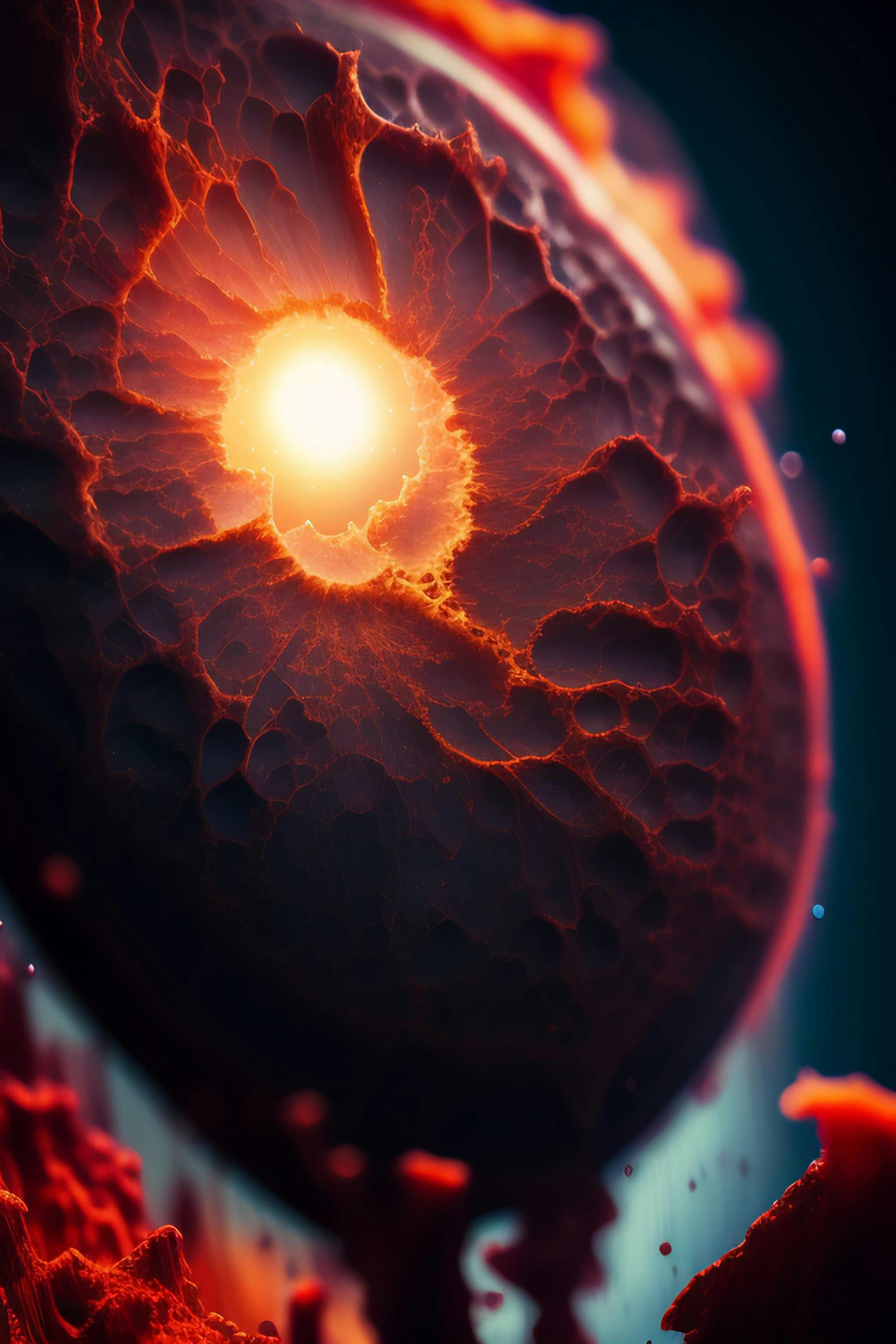 fantasy art of eye in space